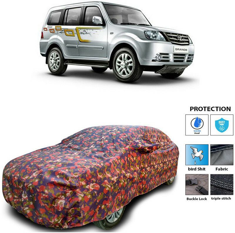 Ascension Car Cover For Tata Sumo Grande (With Mirror Pockets)  (Multicolor)
