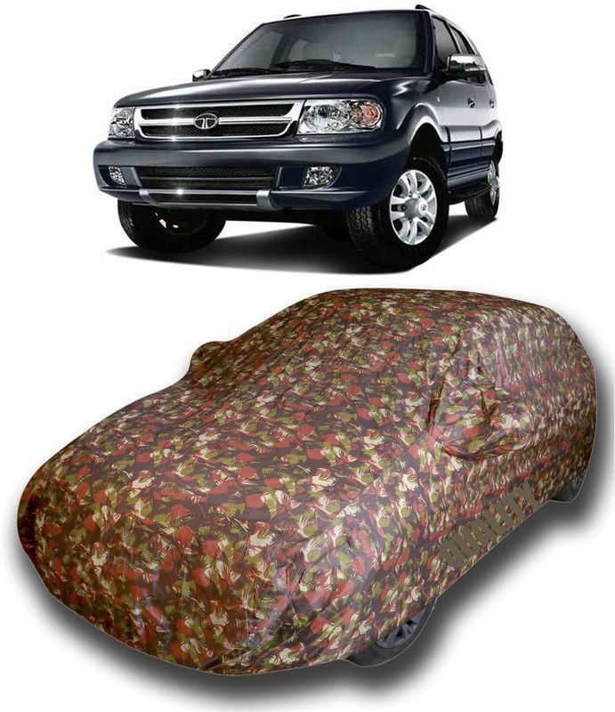 siddharth fashion Car Cover For Tata Safari Dicor (With Mirror Pockets)  (Multicolor)