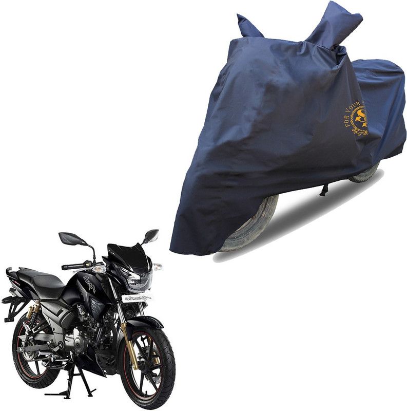SS FOR YOUR SMART NEEDS Waterproof Two Wheeler Cover for TVS  (Apache RTR 180, Blue)