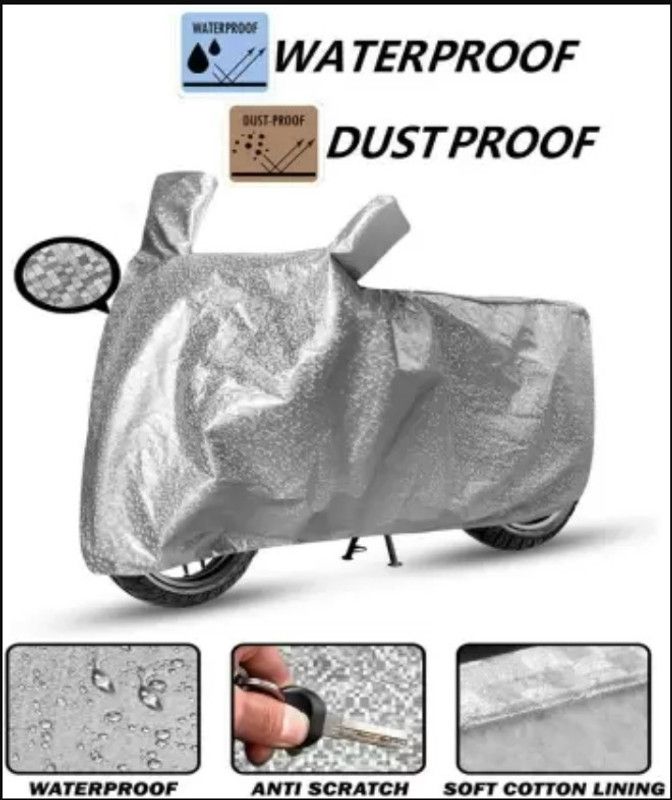 POLYMAXX Waterproof Two Wheeler Cover for Hero  (Passion Xpro, Silver)