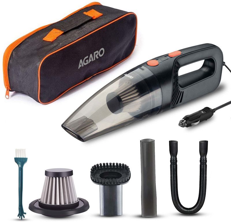 AGARO CV1079, Portable, Handheld, 12V DC /106W, 4.5KPA Power Socket, 14.7ft Long Cord Car Vacuum Cleaner  (Black)