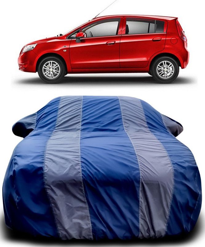 THE REAL ARV Car Cover For Chevrolet Sail UVA (With Mirror Pockets)  (Blue, Grey)