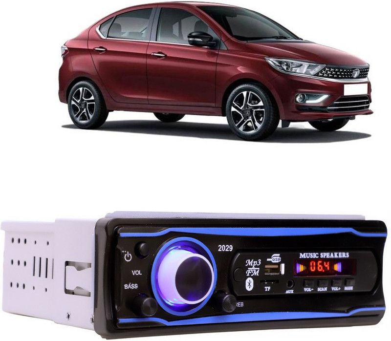 JBRIDERZ Blue Stereo-2029 BLUETOOTH/USB/SD/AUX/FM/MP3 (BLUE & Black)-554 Car Stereo  (Single Din)