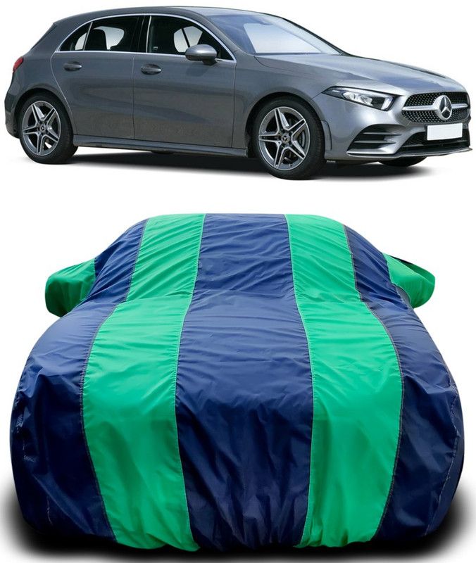 Genipap Car Cover For Mercedes Benz A180 (With Mirror Pockets)  (Blue, Green)