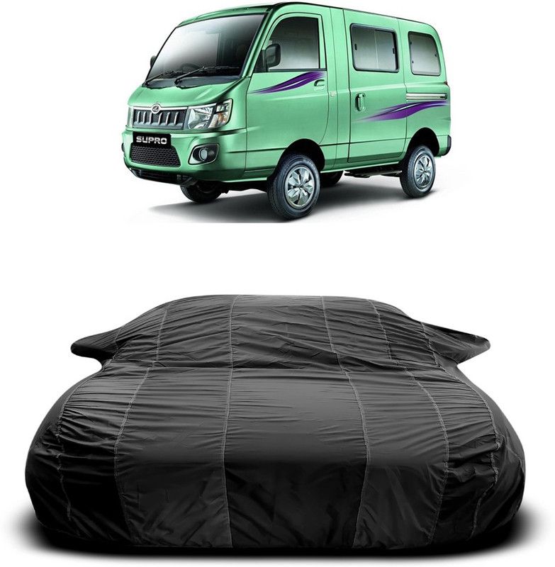Ascension Car Cover For Mahindra Supro (With Mirror Pockets)  (Grey)