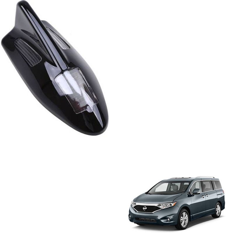 SEMAPHORE Solar Led Car Roof Spoiler Shark Fin Shape Antenna Decorative Light For Nissan Quest Whip Vehicle Antenna
