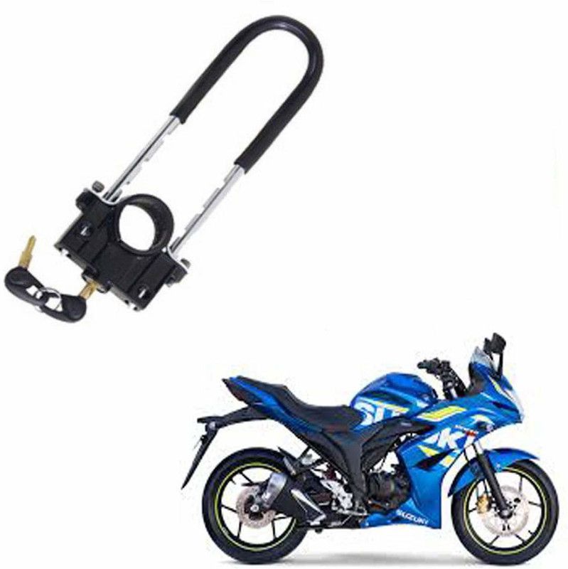 autoformonix U-Type Bike Front Shocker Lock Anti Theft Wheel Lock for Gixxer SF U Lock  (Black)