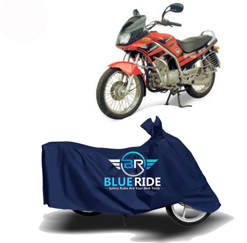 BLUERIDE Two Wheeler Cover for Kinetic  (GF 170, Blue)
