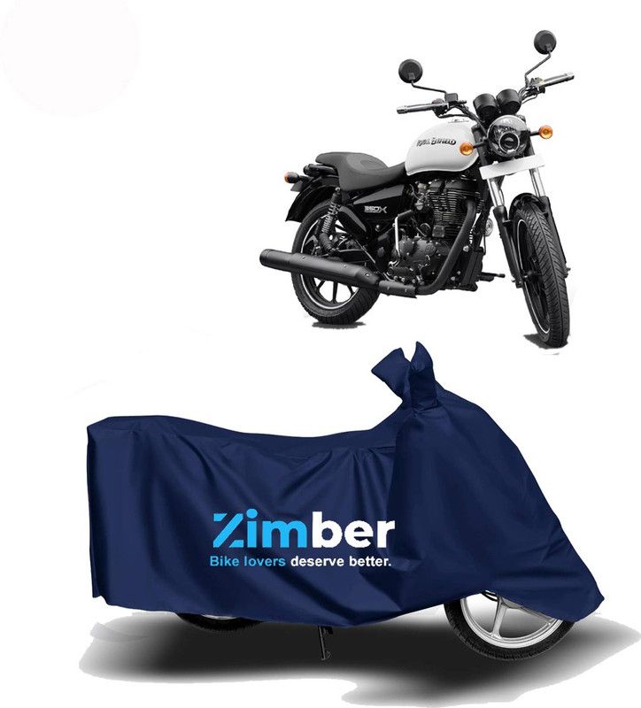 ZIMBER Two Wheeler Cover for Royal Enfield  (Thunderbird, Blue)