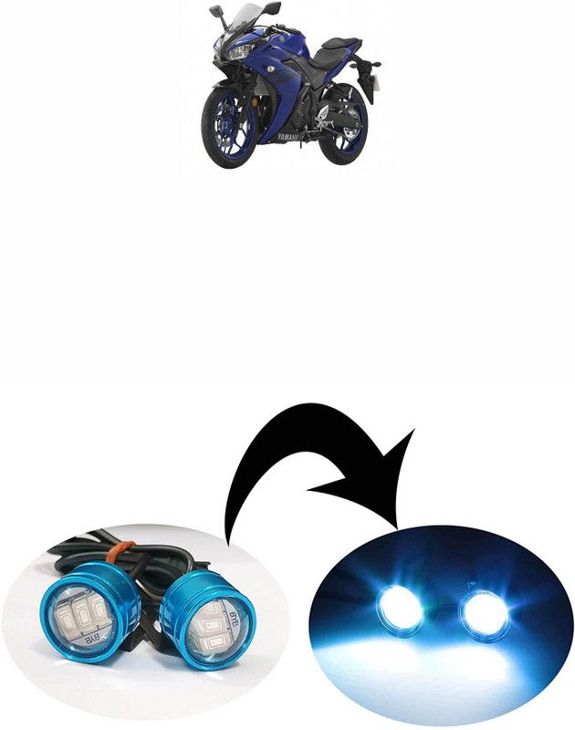 Vagary WATERPROOF BLINKING LIGHT WITH 3 MODES-322 Brake Light, Tail Light, License Plate Light, Parking Light Motorbike LED for Yamaha (12 V, 10 W)  (YZF R25, Pack of 2)