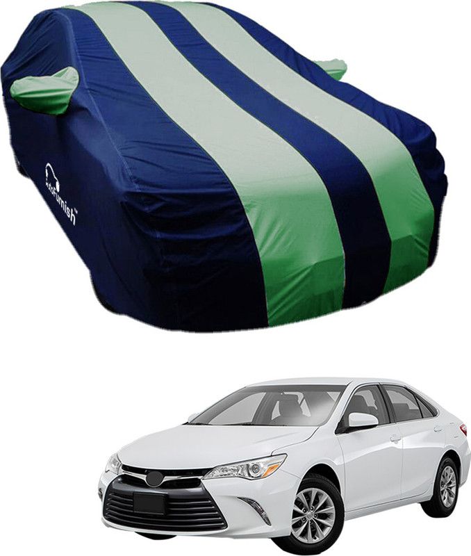 AutoFurnish Car Cover For Toyota Camry (With Mirror Pockets)  (Blue, Green)