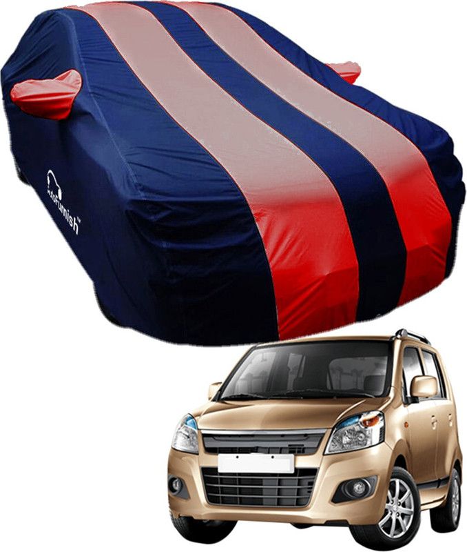 AutoFurnish Car Cover For Maruti Suzuki Wagon R 1.0 (With Mirror Pockets)  (Blue, Red)