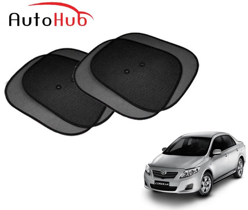 Auto Hub Side Window Sun Shade For Toyota Corolla  (Black)