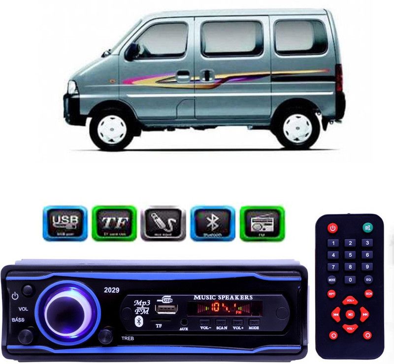Genipap STEREO-999 BLUETOOTH/USB/SD/AUX/FM/MP3 (BLUE & Black)-320 Car Stereo  (Single Din)