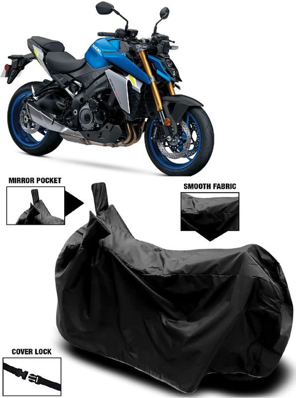 AutoFave Two Wheeler Cover for Suzuki  (GSX S1000, Black)