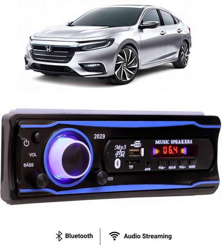 Purpleheart Blue Stereo-999 BLUETOOTH/USB/SD/AUX/FM/MP3 (BLUE & Black)P-153 Car Stereo  (Single Din)