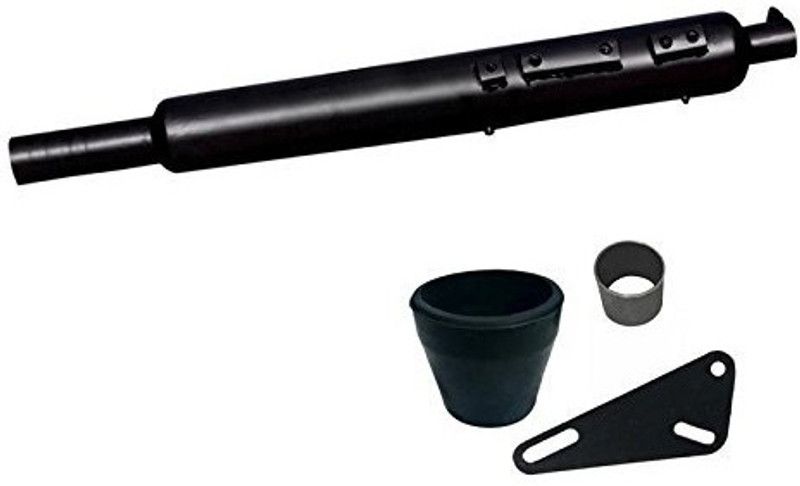 Supremechoice Long Botlle Punjab Empty Exhaust silencer Royal Enfield Thunder Bird 350 Full Exhaust System  (Mild Steel)