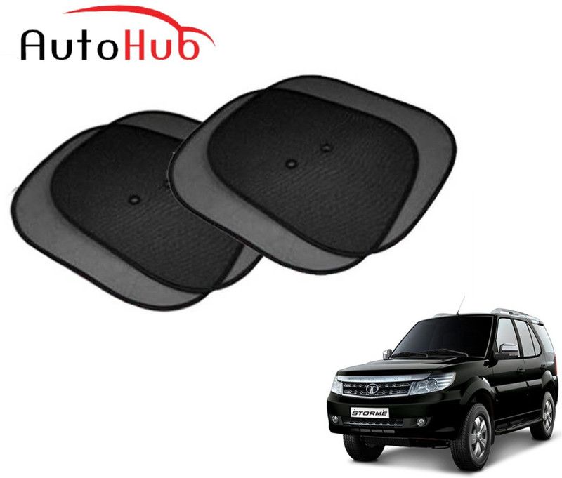 Auto Hub Side Window Sun Shade For Tata Safari Storme  (Black)