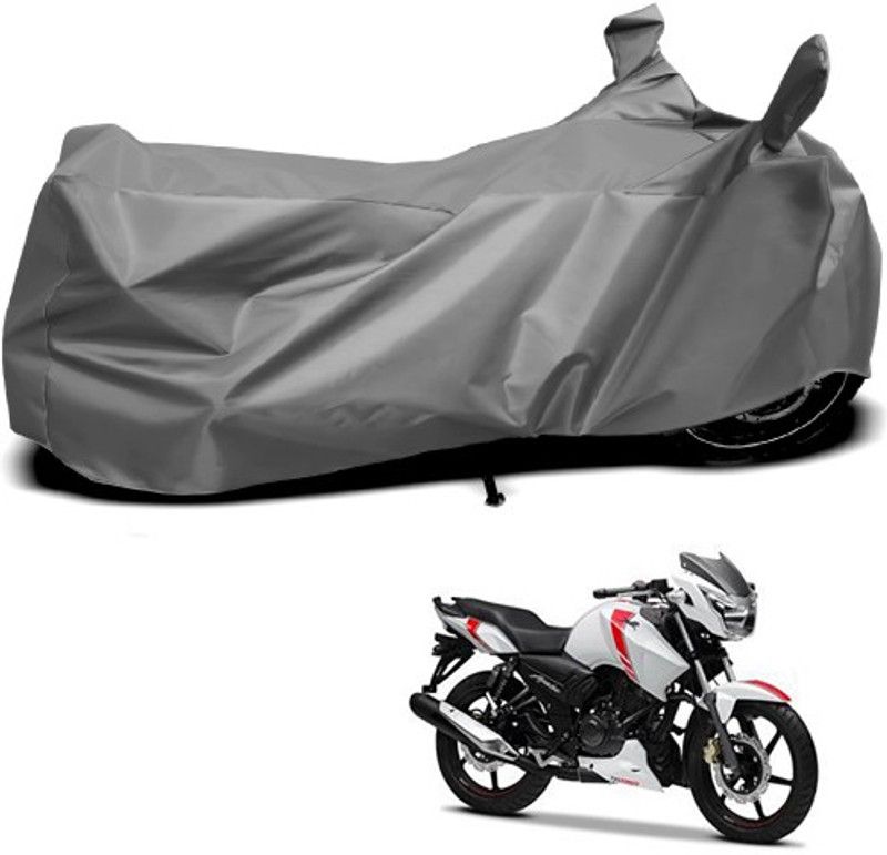 THE REAL ARV Waterproof Two Wheeler Cover for TVS  (Apache, Grey)