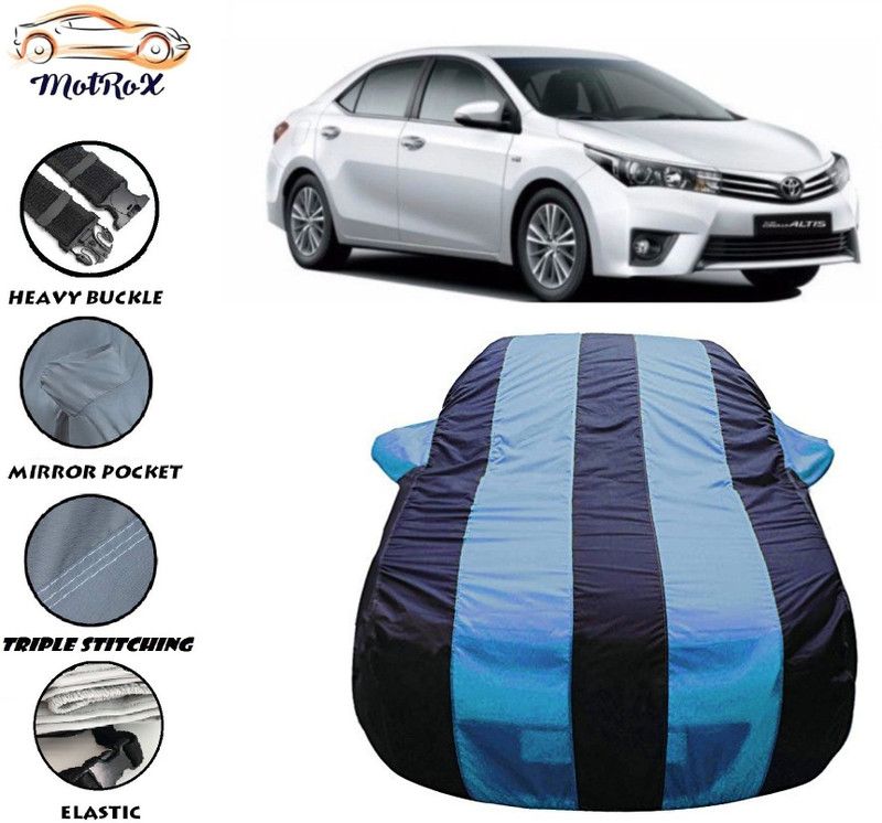 MoTRoX Car Cover For Toyota Altis (With Mirror Pockets)  (Blue, Blue)
