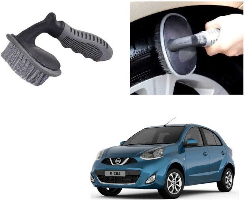 SPREADX Alloy Wheel Tire Car Rim Tyre Cleaning Brush suitable for Nissan Micra Type-2 300 g Wheel Tire Cleaner  (Pack of 1)