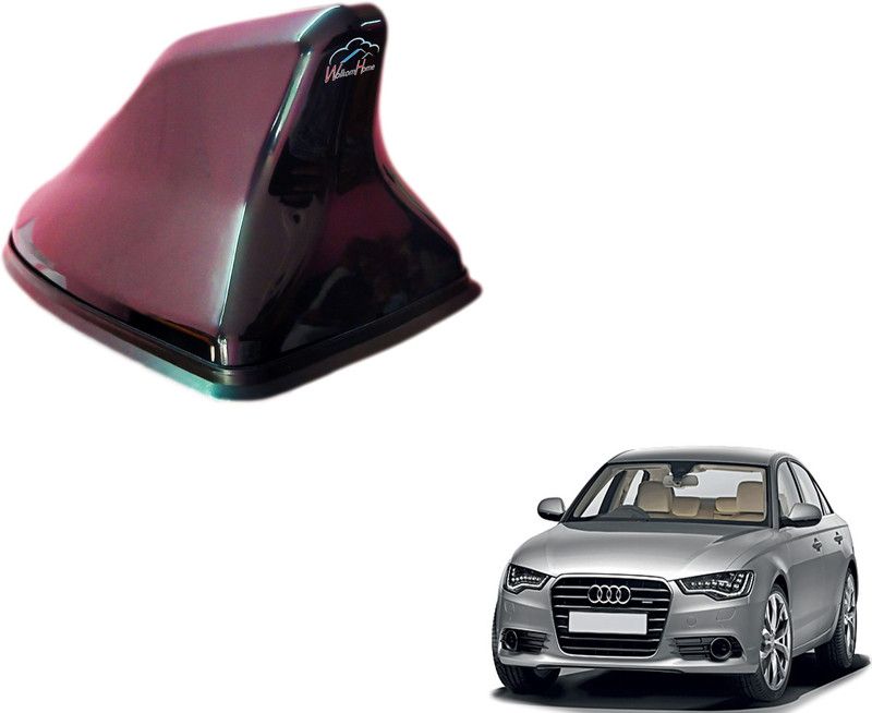 WolkomHome High performance Shark Fin Antenna Black color Car FM Radio Signal Aerials for A6 Sfin_Black_A6 Satellite Vehicle Antenna