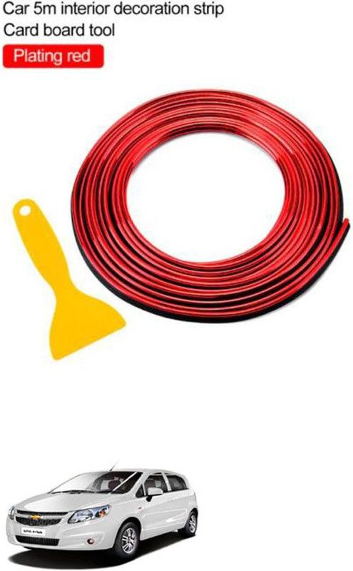 FKOK Car Flexible Interior Decoration Moulding Strips For Sail UVA Car Beading Roll For Bonnet, Bumper, Door, Window  (5 m)