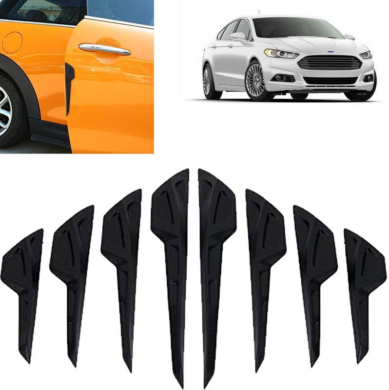aksmit Silicone Car Door Guard  (Black, Pack of 8, Ford, Fusion)