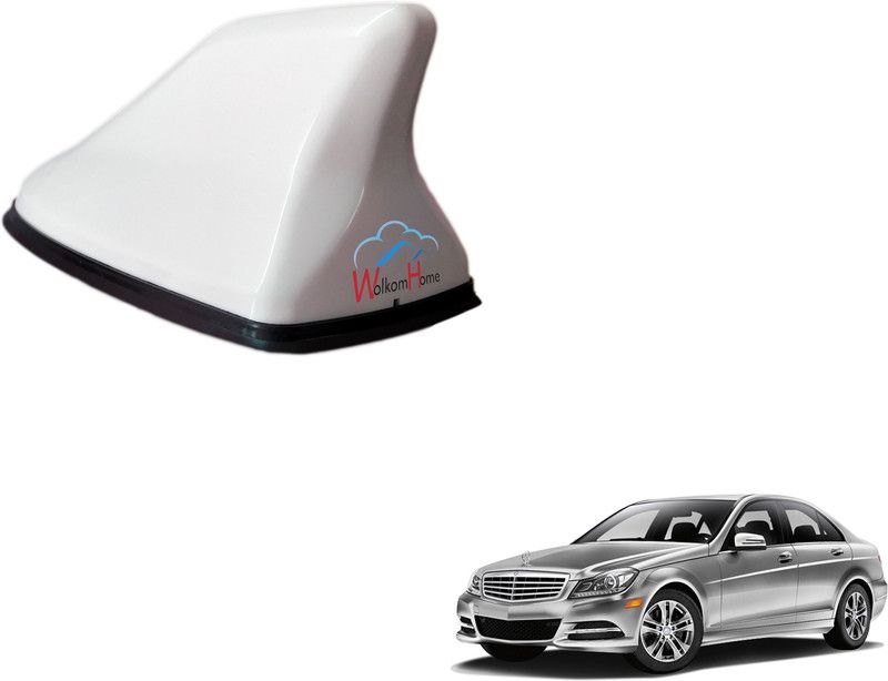 WolkomHome High performance Shark Fin Antenna White color Car FM Radio Signal Aerials for Mercedes-C250 Shark_Fin_White_Mercedes-C250 Satellite Vehicle Antenna