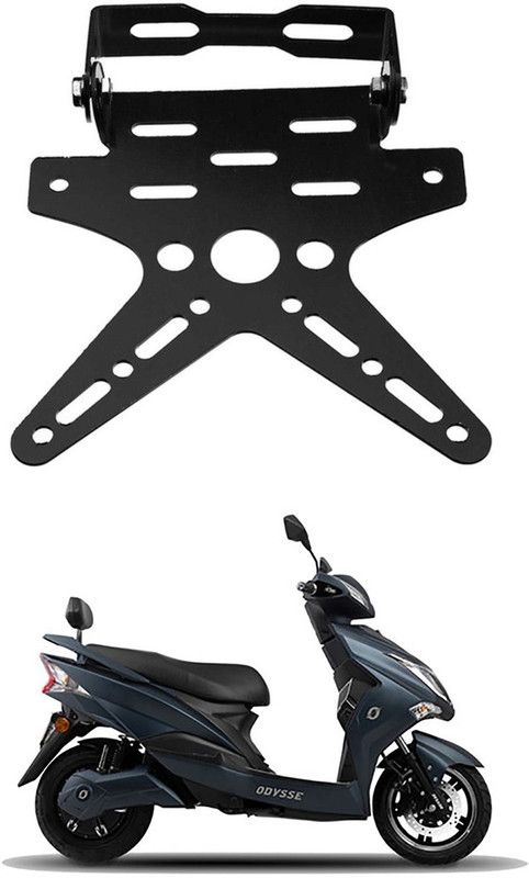divis Bike License Number Plate Frame Holder Tail Tidy (Black) Bike Number Plate G-255 Bike Number Plate  (Aluminium 7 cm x 15 cm)