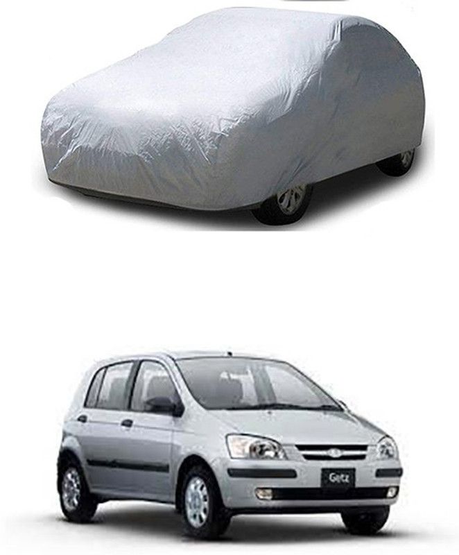 THE REAL ARV Car Cover For Hyundai Getz (With Mirror Pockets)  (Silver)