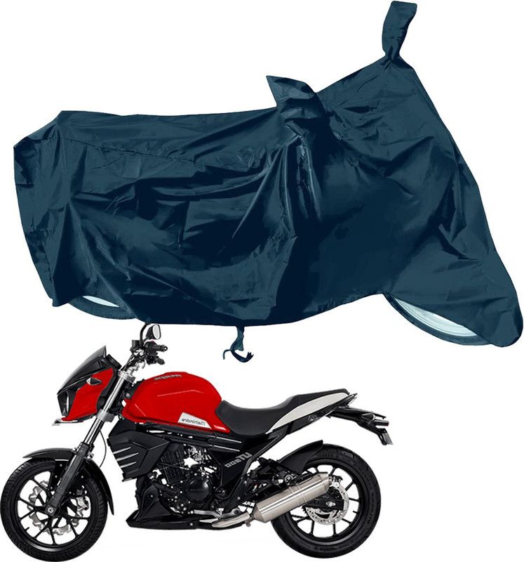 RiderShine Waterproof Two Wheeler Cover for Mahindra  (Mojo, Black)