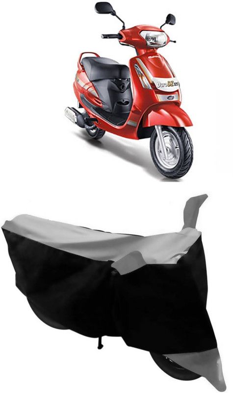 SHIVRAT Two Wheeler Cover for Mahindra  (Duro, Grey, Black)