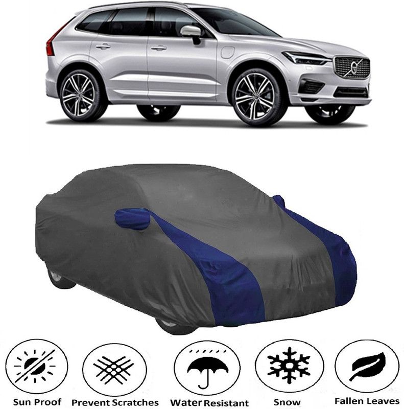 Ascension Car Cover For Volvo XC60 (With Mirror Pockets)  (Grey, Blue)