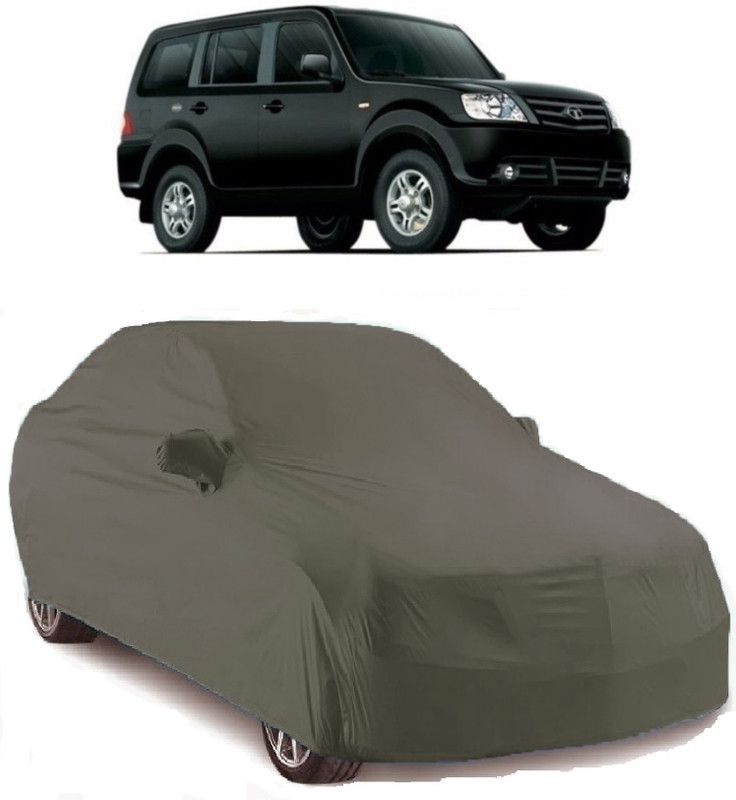 Gargi Traders Car Cover For Tata Grand Dicor (With Mirror Pockets)  (Grey)