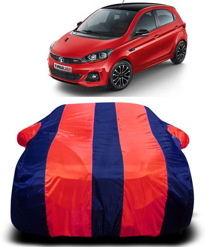 AUTOGARH Car Cover For Tata Tiago JTP (With Mirror Pockets)  (Red, Blue)