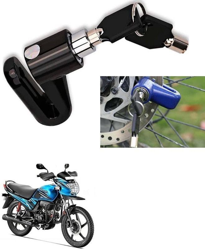AS TRADERS Motorcycle Disc Brake Lock/Disk Lock Security for Hero Passion Pro TR Motorcycle Disc Brake Lock/Disk Lock Security for Hero Passion Pro TR Disc Lock  (Blue, Black, Red)