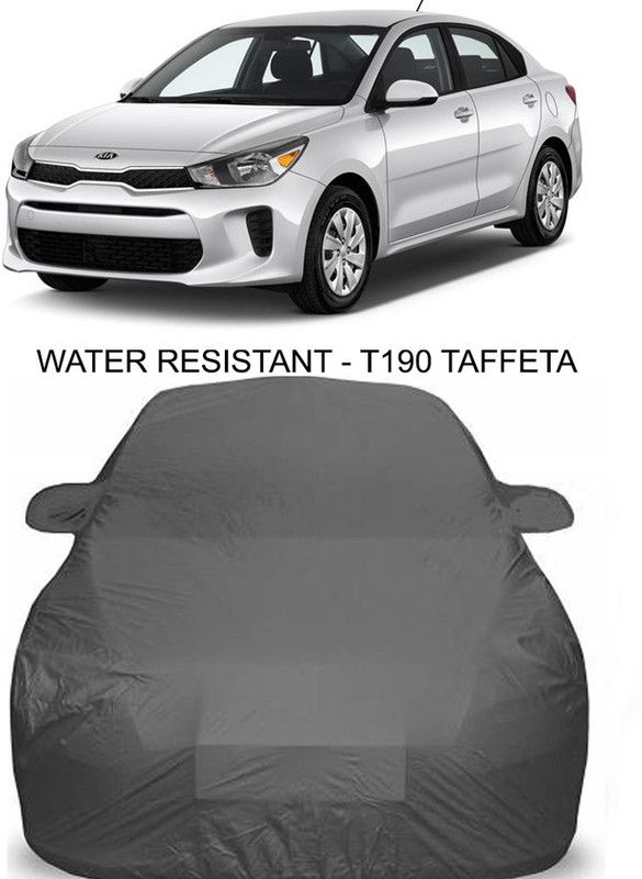 Dvis Car Cover For Kia Rio (With Mirror Pockets)  (Grey)
