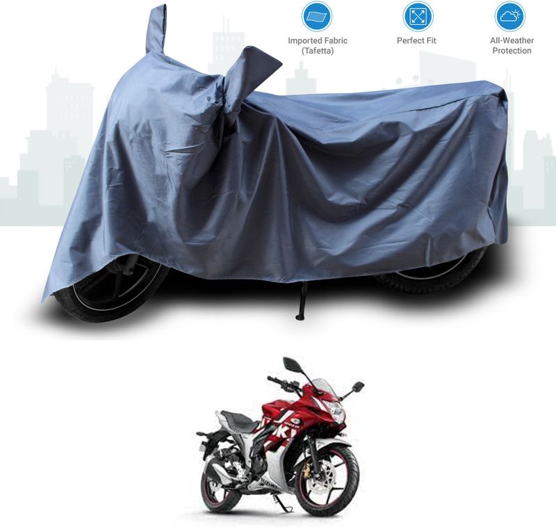 GOSHIV-car and bike accessories Two Wheeler Cover for Suzuki  (Gixxer SF, Grey)