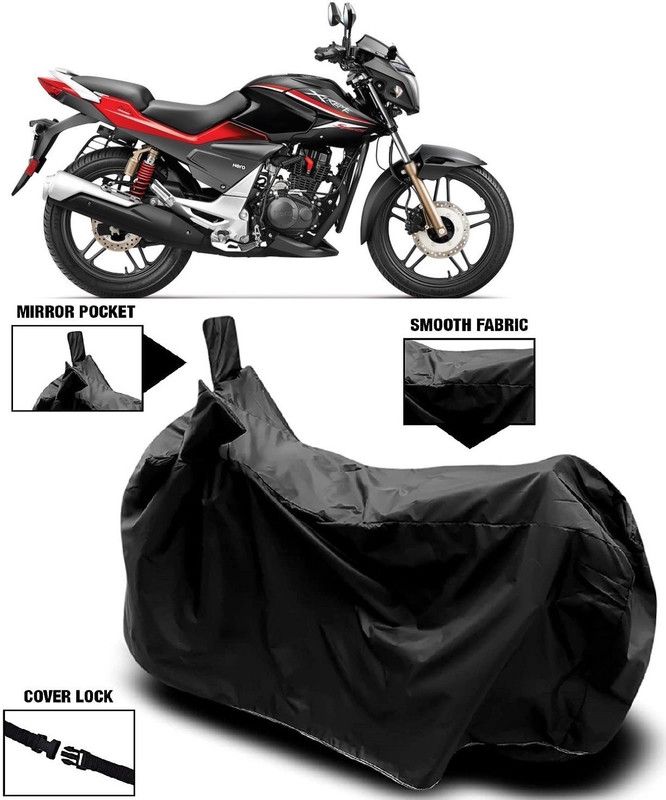 AutoFave Two Wheeler Cover for Honda  (CBZ Extreme, Black)