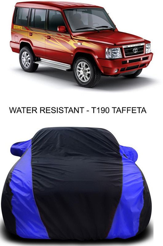 Ascension Car Cover For Tata Victa (With Mirror Pockets)  (Black, Blue)