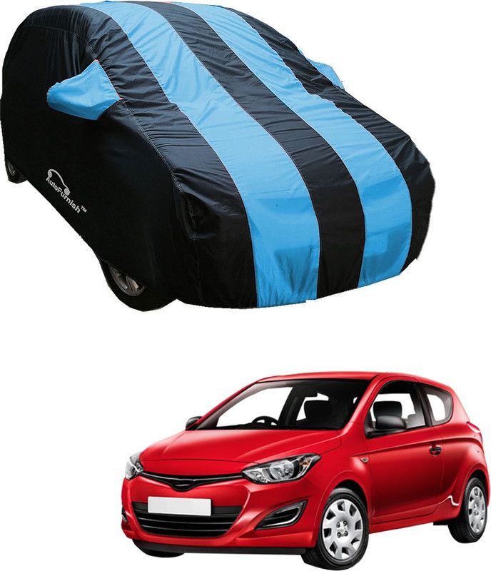 AutoFurnish Car Cover For Hyundai i20 (With Mirror Pockets)  (Blue)
