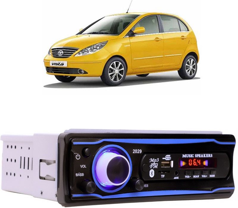 Bluedrum Blue Stereo-999 BLUETOOTH/USB/SD/AUX/FM/MP3 (BLUE & Black)-522 Car Stereo  (Single Din)