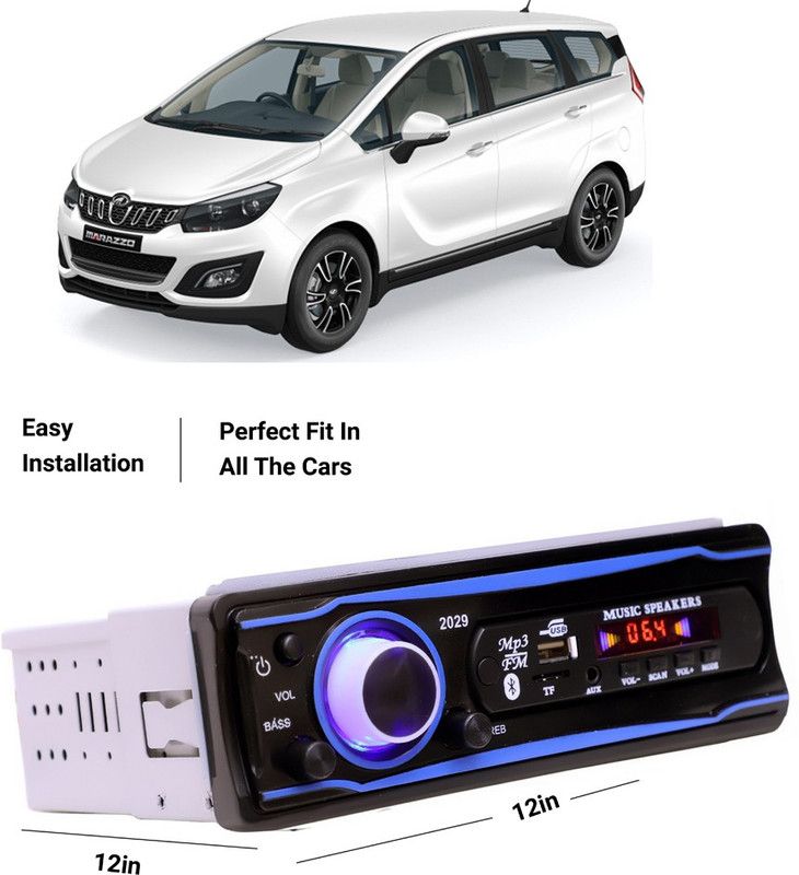 EverLand Blue Stereo-999 BLUETOOTH/USB/SD/AUX/FM/MP3 (BLUE & Black)-0-270 Car Stereo  (Single Din)