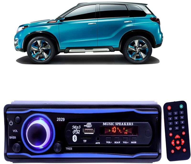 Genipap Blue 2029 USB/AUX/SD/BLUETOOTH/FM/MP3 BOOM MASTER STANDARD- G 333 Car Stereo  (Single Din)
