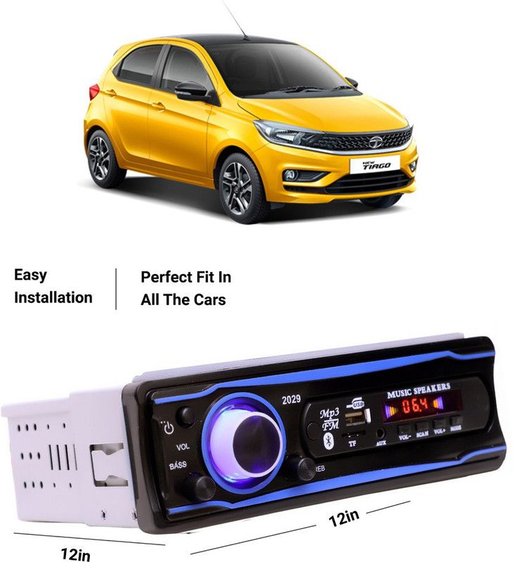 EverLand Blue Stereo-999 BLUETOOTH/USB/SD/AUX/FM/MP3 (BLUE & Black)-0-551 Car Stereo  (Single Din)