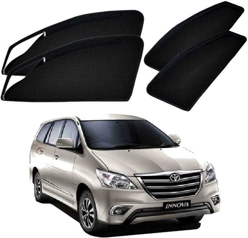 UK Blue Side Window Sun Shade For Toyota Innova  (Black)