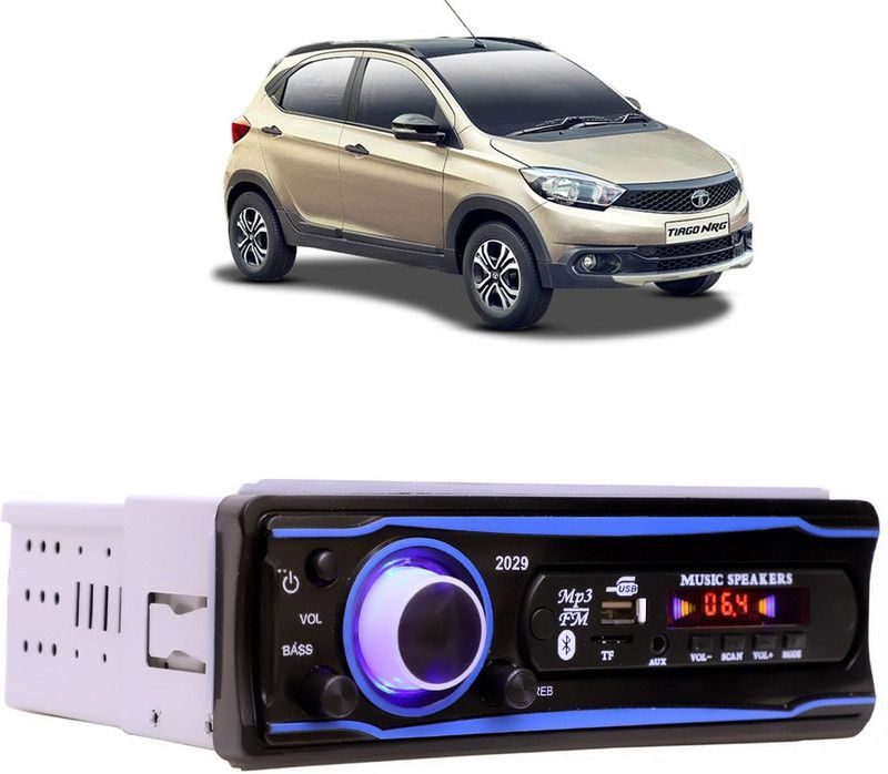Bluedrum Blue Stereo-999 BLUETOOTH/USB/SD/AUX/FM/MP3 (BLUE & Black)-553 Car Stereo  (Single Din)