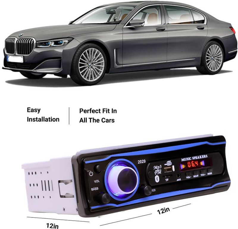 EverLand Blue Stereo-999 BLUETOOTH/USB/SD/AUX/FM/MP3 (BLUE & Black)-0-59 Car Stereo  (Single Din)