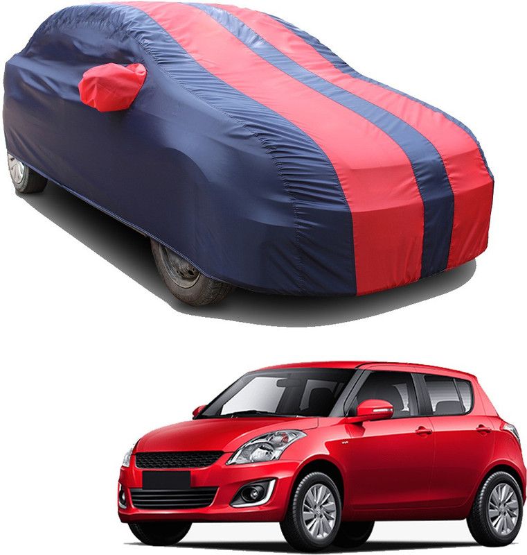 SS FOR YOUR SMART NEEDS Car Cover For Maruti Swift Hybrid (With Mirror Pockets)  (Red, Blue)